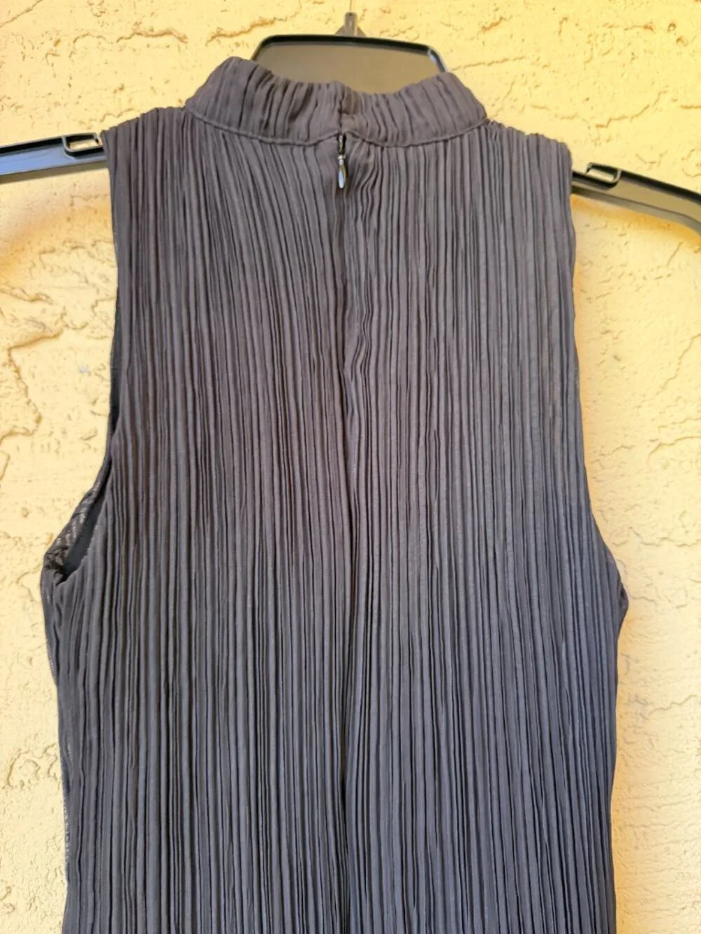 NWT By Anthropologie Occasion Plissé Midi Dress XS Sleeveless Mock-Neck - Picture 8 of 11